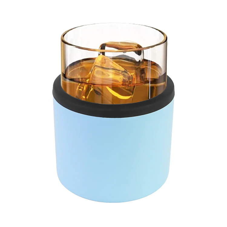 11oz ထူးခြားသောသစ်သားသံမဏိများမရှိတဲ့ဝီစကီ Tumbler