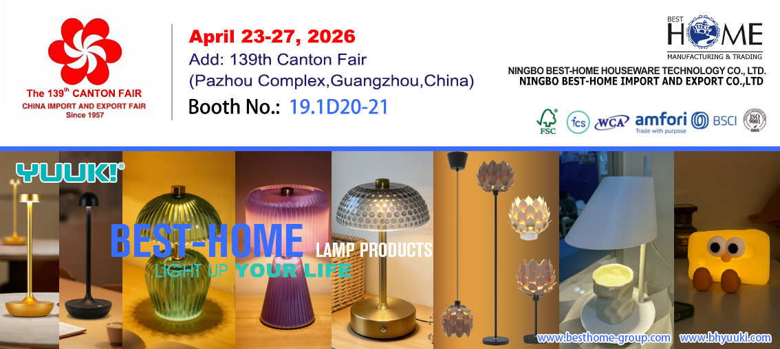Canton Fair - စားပွဲတင်မီးအိမ်များ