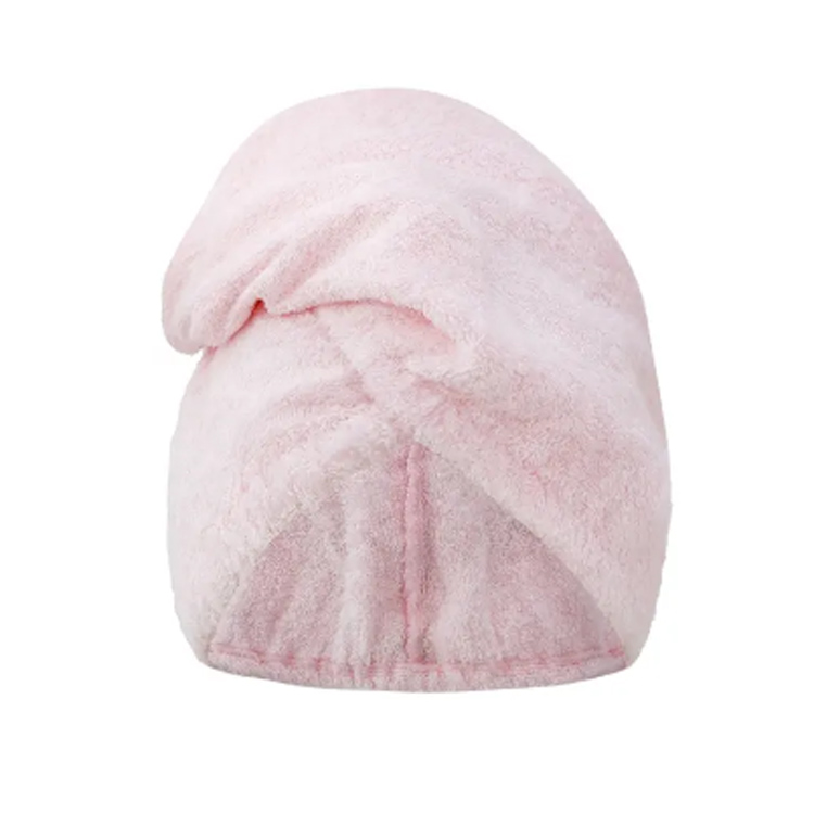 ပန်းရောင်ဝါး Microfiber Hair Taban Wrap Towel
