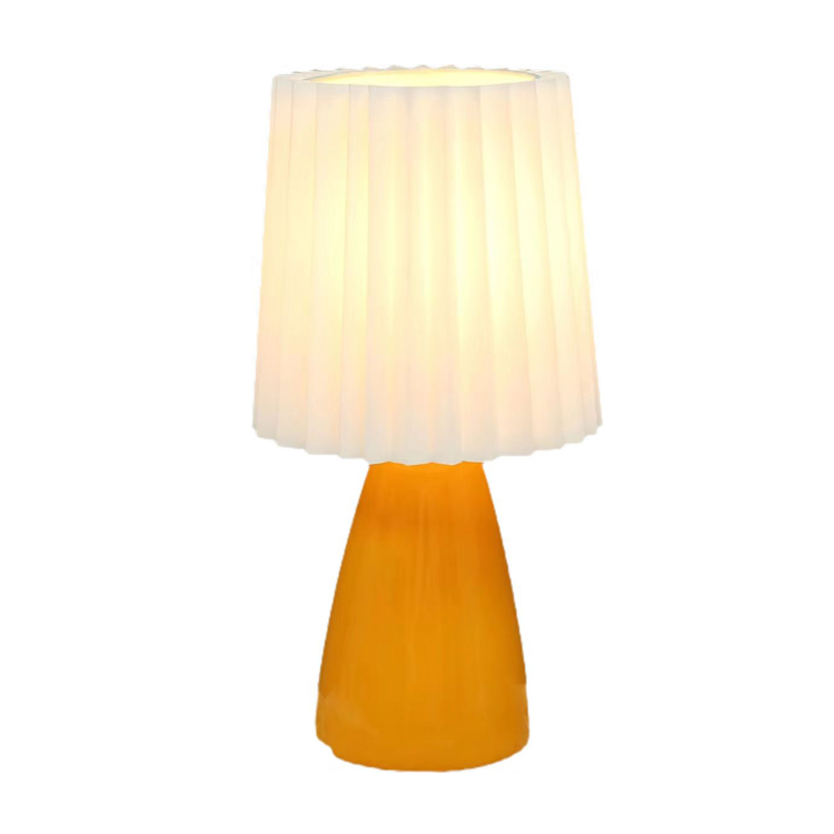 အိပ်ခန်းအလှဆင်ခြင်း ခေတ်မီ Glass USB Light Mood Desk မီးအိမ်