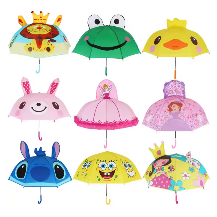 ကာတွန်းကလေးများ Umbrella Auto Open Keep ကလေးများထီးမင်းသမီး