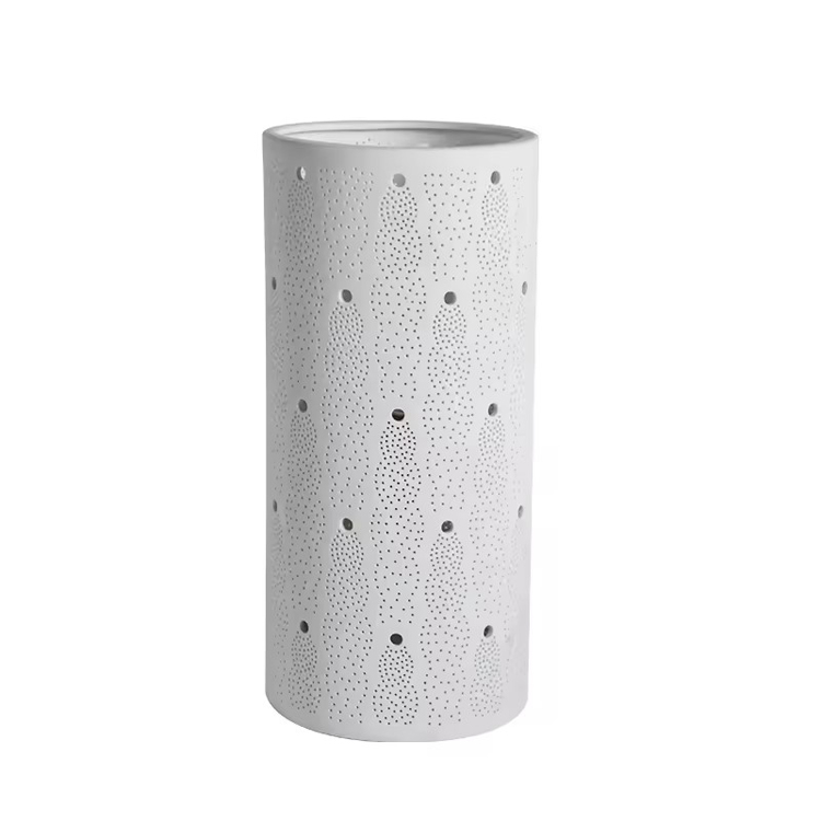 Ceramic Factory စိတ်ကြိုက် အရည်အသွေးမြင့် ဆလင်ဒါစားပွဲတင်မီးအိမ်