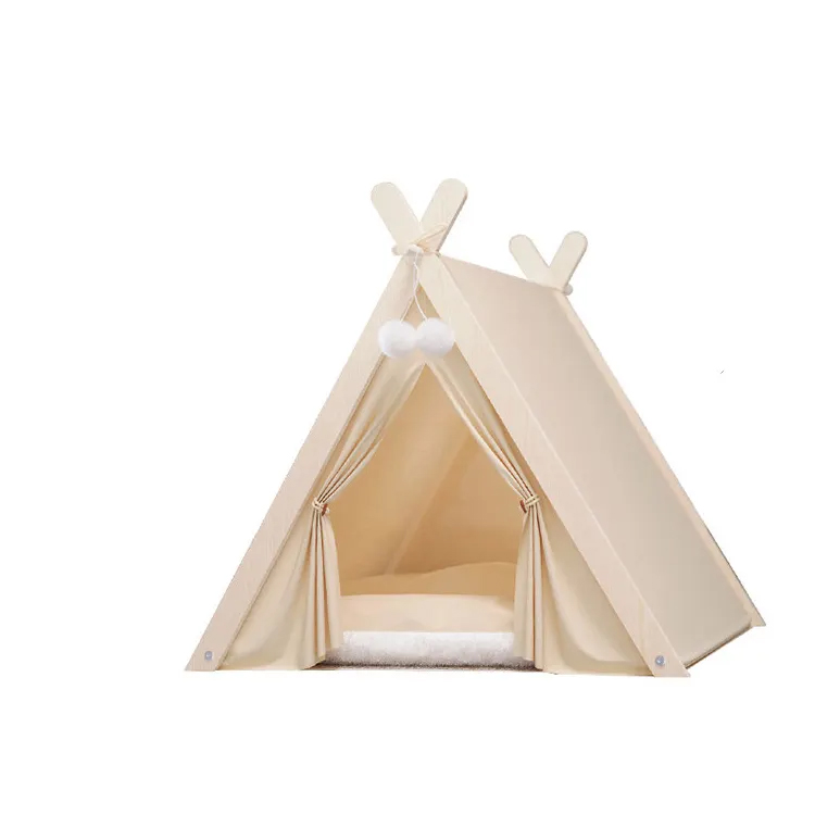 အဆင်ပြေ PET PEARTUK သယ်ဆောင်နိုင်သော Teepee Cent House