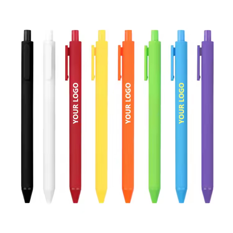 Custom Logo ကြော်ငြာ Pen ပလတ်စတစ်စာနယ်ဇင်း Ballpoint Pens Pens