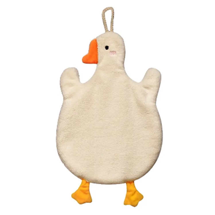 စိတ်ကြိုက်လိုဂိုအဖြူဘဲ Hand Swan Towel