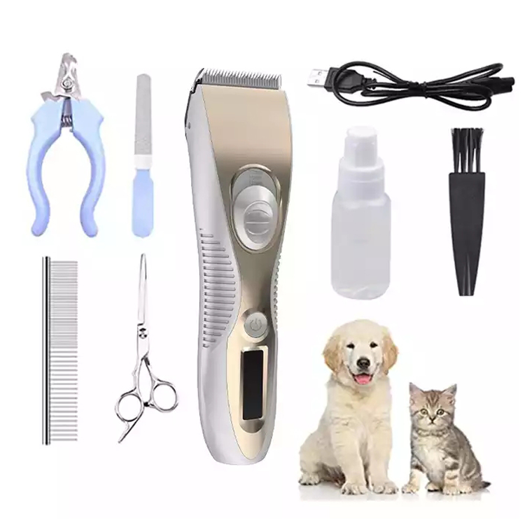 Cordless Pet Grooming Clipper Kit ခွေးမွေးညှပ်ကိရိယာ