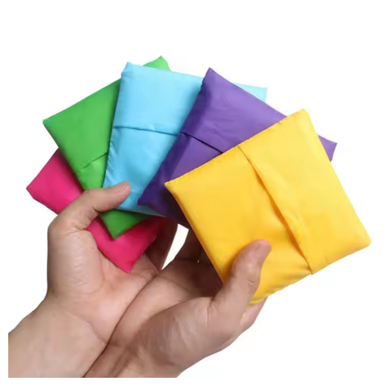 ECO-friendly သယ်ဆောင်နိုင်သော Polyester Toton Nylon Recycle Bag အိတ်