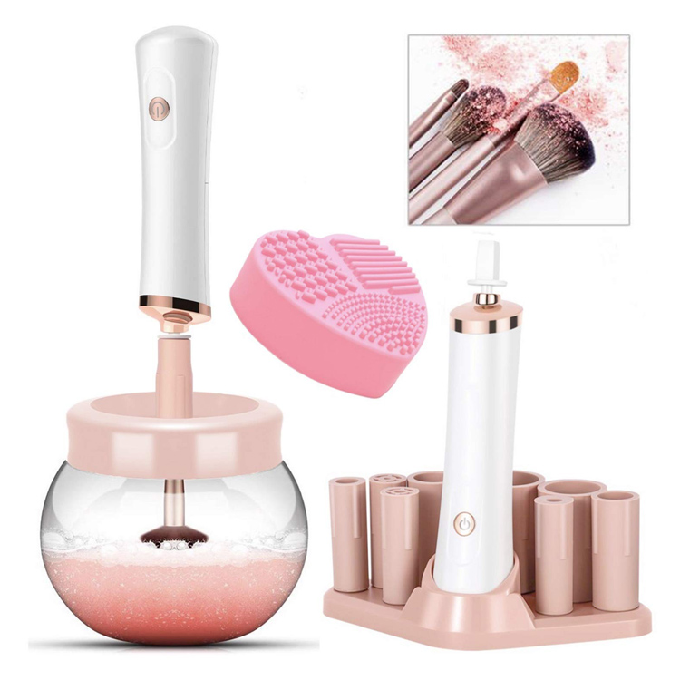 လျှပ်စစ်အလှကုန် Spinner မိတ်ကပ် Brush Cleaner နှင့် အခြောက်ခံစက်