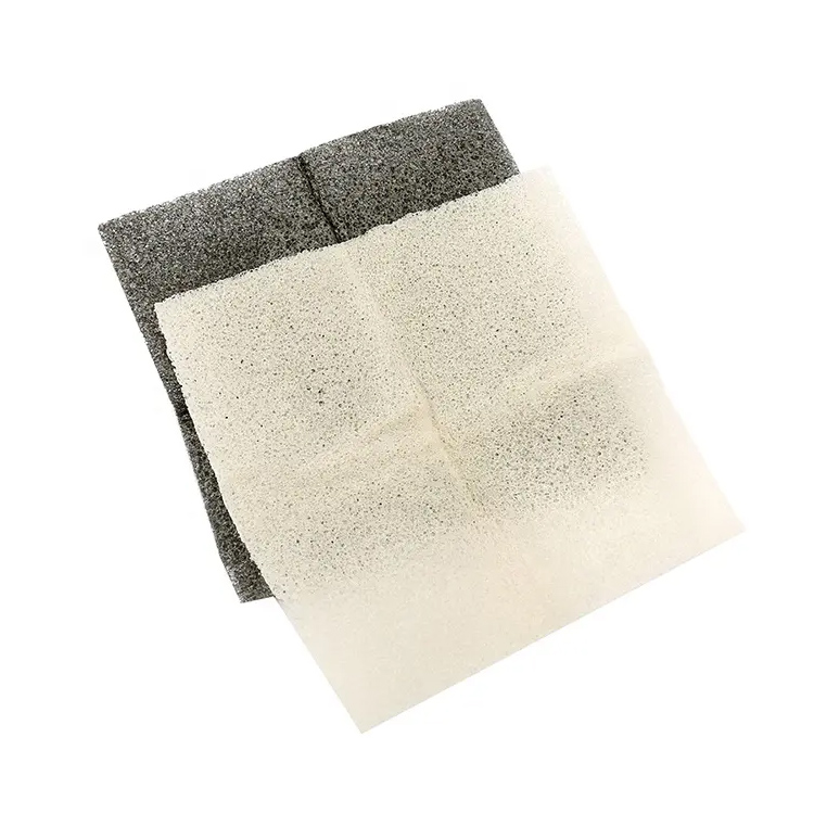 Konjac Towel စတုရန်း konjac sponge မျက်နှာသုတ်ပဝါမျက်နှာသန့်ရှင်းရေး