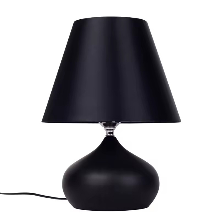 စက်ရုံ Nordic အိပ်ခန်း အိပ်ရာဘေး မီးအိမ် Mini Black Table မီးအိမ်