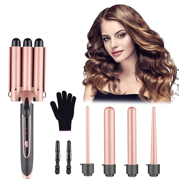 Professional Hair Curler Set 5 In 1 Curling Iron Wand Set