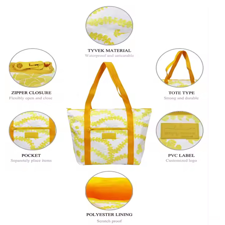 ဟာဝိုင်ယီစတိုင် eco feating eco bag အိတ်ကိုသယ်ဆောင်