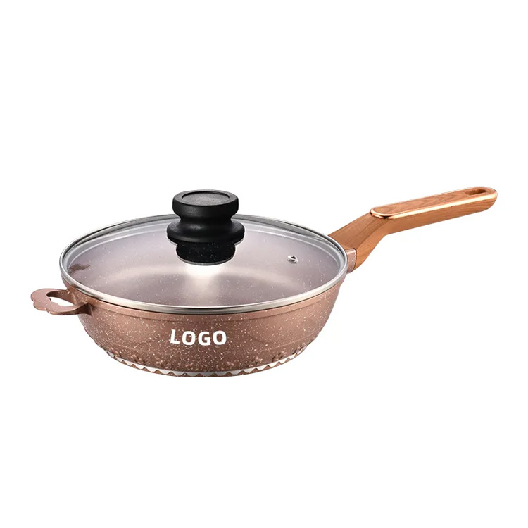 အရည်အသွေးမြင့် Nonstick Coating Aluminum Alloy မီးဖိုချောင်ဒယ်အိုး