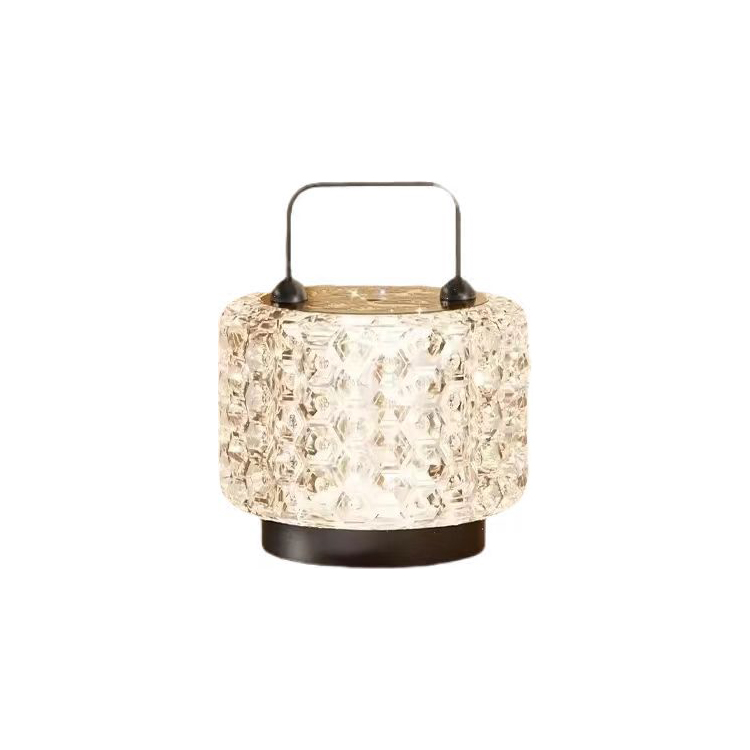 Led Dimming Table Light အလှဆင်ထားသော Glass Table Lamp ကလေးများ