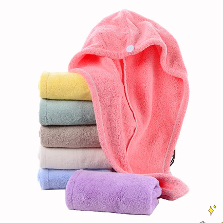 အမျိုးသမီးများအတွက် Microfiber Soft Salon Dryer Hair Towel Taban
