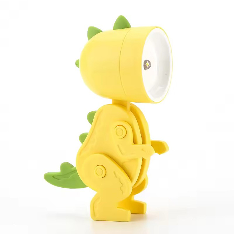 Mini Bedroom Night Light ချစ်စရာဒီဇိုင်းဒိုင်နိုဆော စားပွဲတင်မီးအိမ်