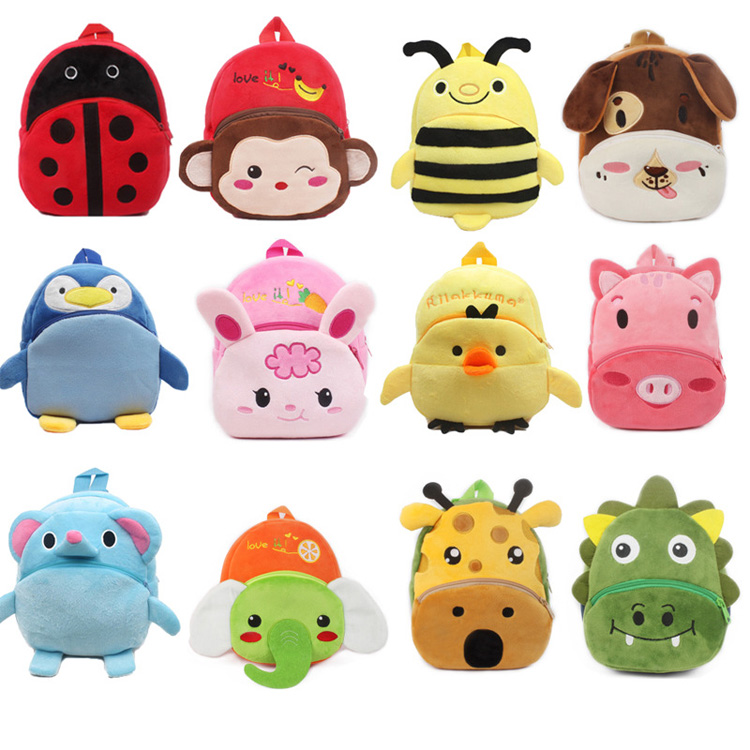 Mini Cute Lightweight Cartoon Animal Kids Plush ကျောပိုးအိတ်