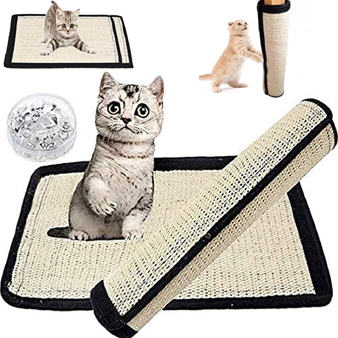 သဘာဝကြမ်းပြင်ခြစ်ရာ Pad Rug Sisal Cat Scratch Mat