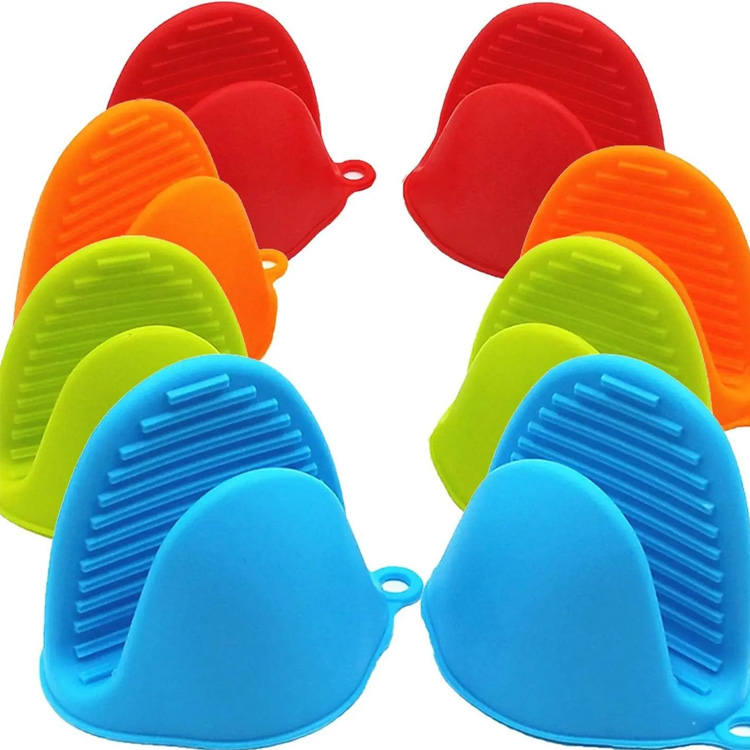 သံမဟုတ်သောမိုက်ခရိုဝေ့မီးဖို silicone မီးဖိုချောင် Mitts လက်အိတ်