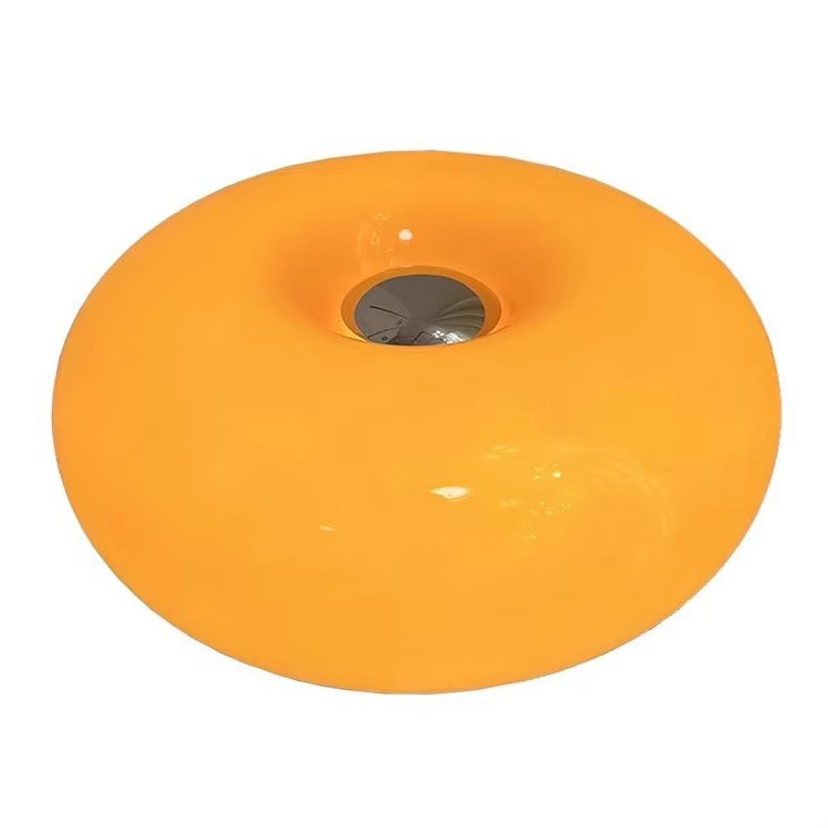 Nordic မီးအိမ် Bauhaus အလယ်ခေတ် Led Glass Donut စားပွဲတင်မီးအိမ်