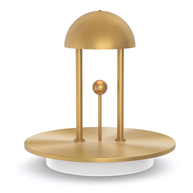 Nordic ခေတ်မီ Cordless 2000mAh ဘက်ထရီ Brass Table Light