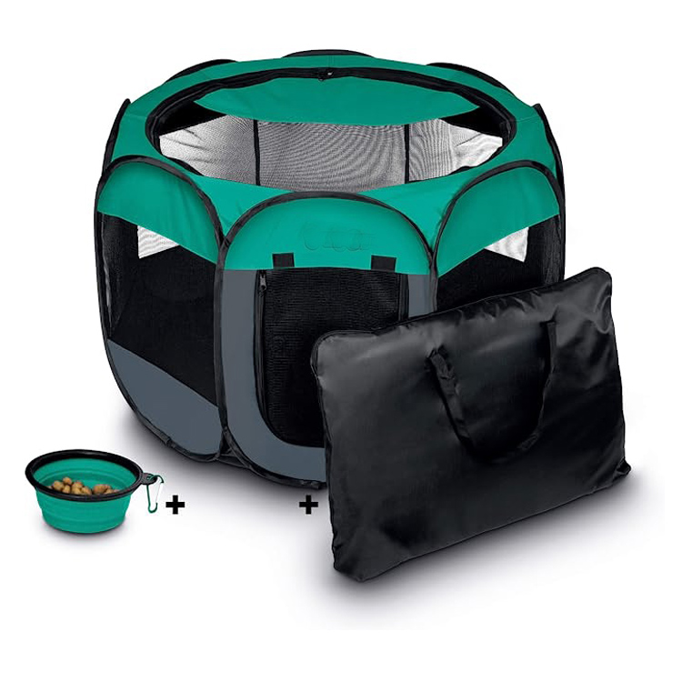 ပြင်ပအိတ်ဆောင် Foldable Kennel Puppy Tent Pet Playpen