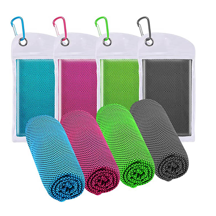 ပြင်ပခရီးသွား Soft Microfiber Ice Instant Cooling Towel