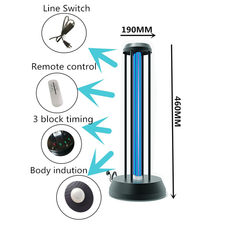 Ozone Disinfection UV Germicidal မီးအိမ်