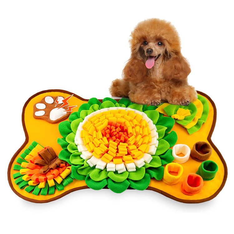 အိမ်မွေးတိရစ္ဆာန် ပဟေဋ္ဌိအရုပ် Slow Feeder Training Dog Snuffle Mat