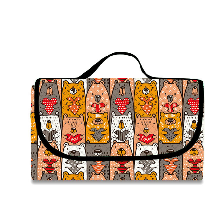 Picnic Rug သင်္ဘောသည်အိတ်ဆောင်ပြင်ပတွင်စားသောက်ပွဲဝတ်စားဆင်ယင်မှုကိုလှိမ့်ပါ