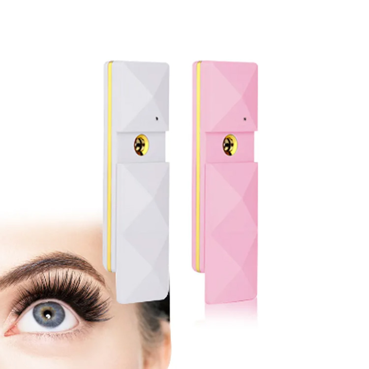 ပန်းရောင်အဖြူရောင် moisturizing nano handy mist မျက်နှာအခိုးအငွေ့ပက်ဖြန်း