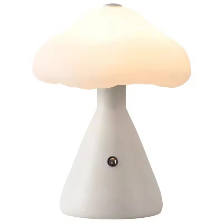 အပန်းဖြေနိုင်သော တိမ်တိုက်အသစ် ခေတ်မီ Led Mushroom Desk မီးအိမ်