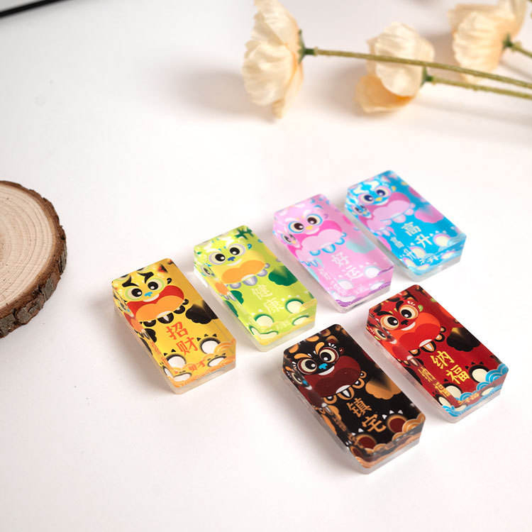 Soft Magnet acrylic အုတ်ရောင်ရေခဲသေတ္တာသံလိုက်စတစ်ကာ