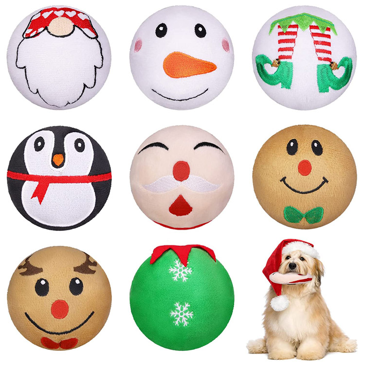 Squeaky Stuffed Chew Christmas Plush ခွေးအရုပ်