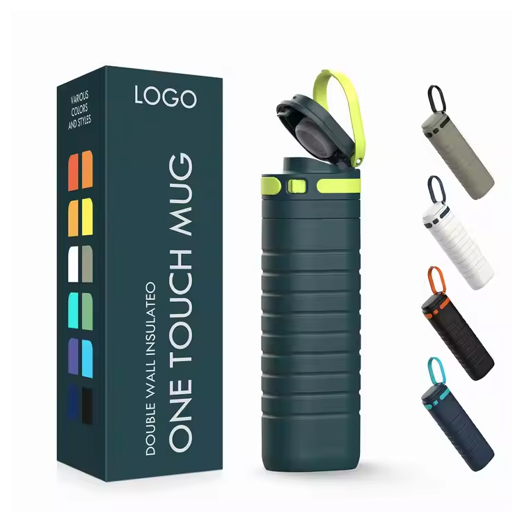 touch lid 500ml stainless သံမဏိလေဗပ်ရှိုးဖင်ပြည်နယ် invulated ခရီးသွားခွက်