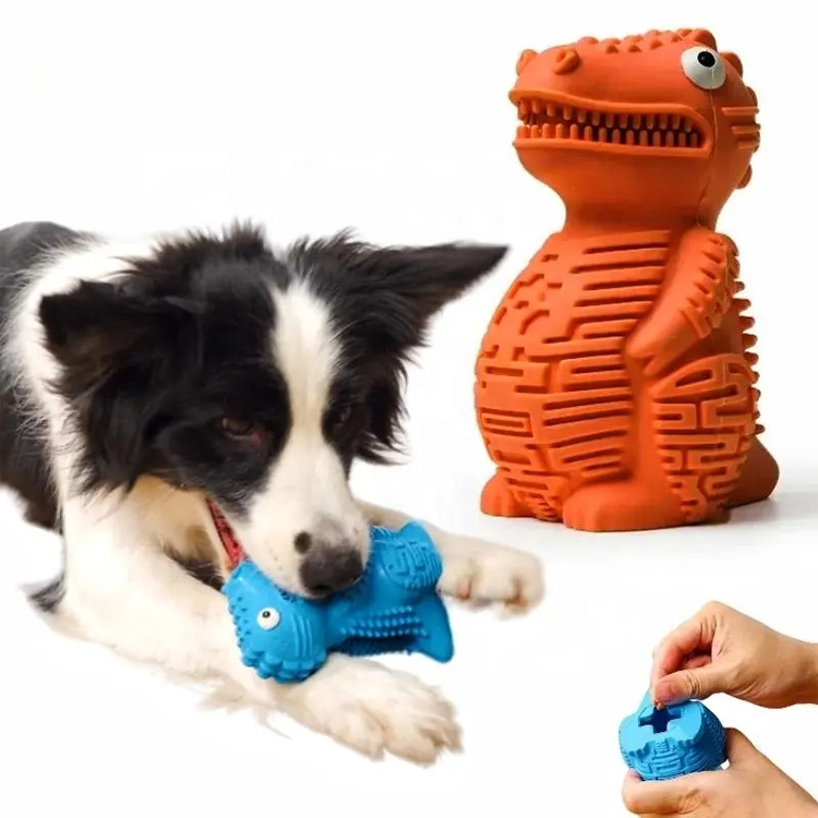 ခက်ခဲသောရော်ဘာဒိုင်နိုဆေး Dog Toy ခွေးကစားစရာ