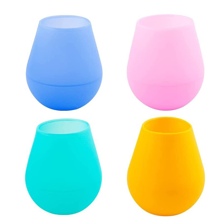 သောက်သုံး၍မရသော Silicone Wine Tumbler ဖန်ခွက်