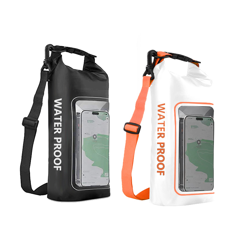 ရေစိုခံသည့်ကျောပိုးအိတ်သည်ရေပေါ်ရေပေါ်ခြောက်သွေ့သောအိတ်ကိုရေပေါ်လှည့်လည်